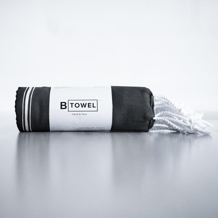B TOWEL - ハンド＆フェイスサイズ／ブラック